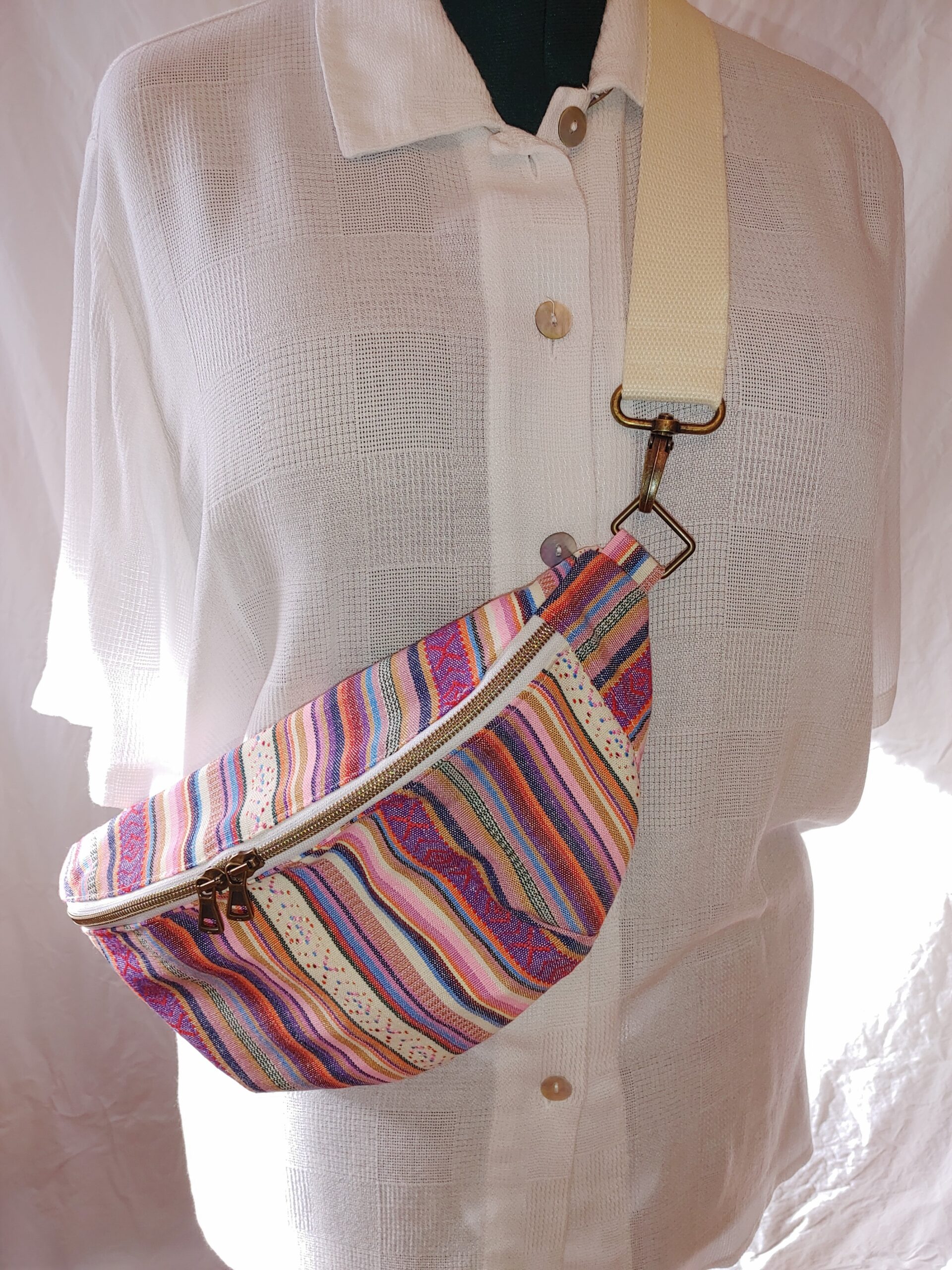 Bauchtasche Greta gestreift