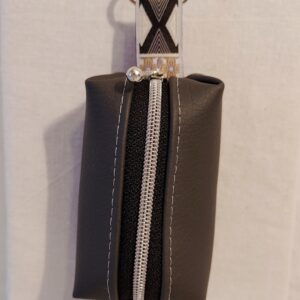 Hundekotbeutelspender Diva, anthrazit, Band gemustert