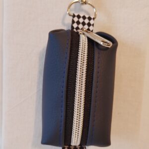 Hundekotbeutelspender Diva, nachtblau, Band kariert